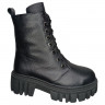 Ботинки женские кожаные LONYS 20 черный мех