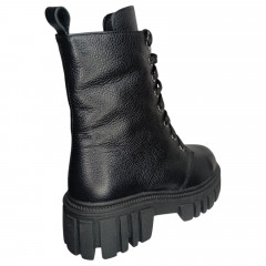 Черевики жіночі шкіряні LONYS 20 чорний хутро