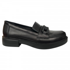 Лоферы женские кожаные ILONA 100/144 01 черные