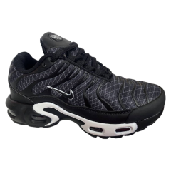 Кроссовки мужские текстильные NIKE AIR MAX TN PLUS В2767-8 черно-графитовые