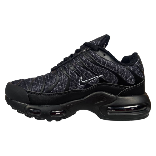 Кроссовки мужские текстильные NIKE AIR MAX TN PLUS В2767-8 черно-графитовые 