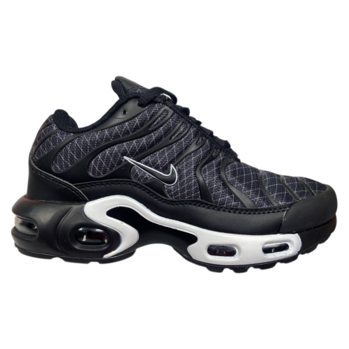 Кроссовки мужские текстильные NIKE AIR MAX TN PLUS В2767-8 черно-графитовые 