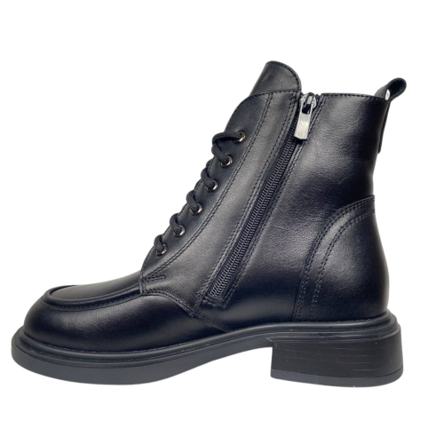 Черевики жіночі шкіряні SCORPION 2518 чорні хутро