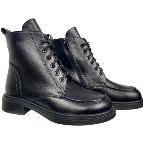 Черевики жіночі шкіряні SCORPION 2518 чорні хутро