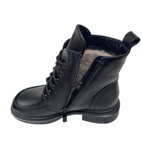 Черевики жіночі шкіряні SCORPION 2518 чорні хутро