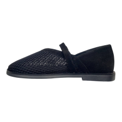 Лоферы женские замшевые текстильные Marcco CITY черные