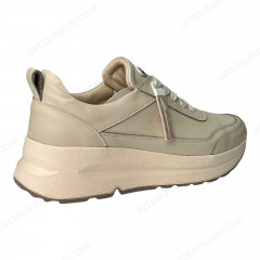 Кроссовки Женские кожаные VLADEKS 1215 бежевый