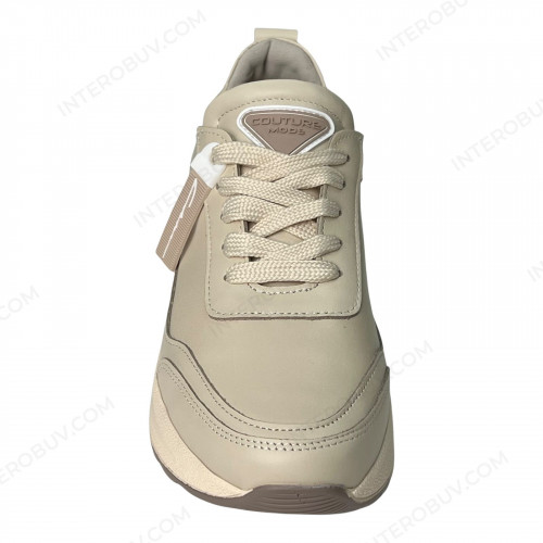 Кроссовки Женские кожаные VLADEKS 1215 бежевый