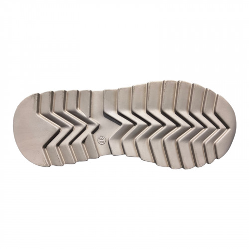 Кроссовки Женские кожаные GORNELIA 224/1 молочный/визон