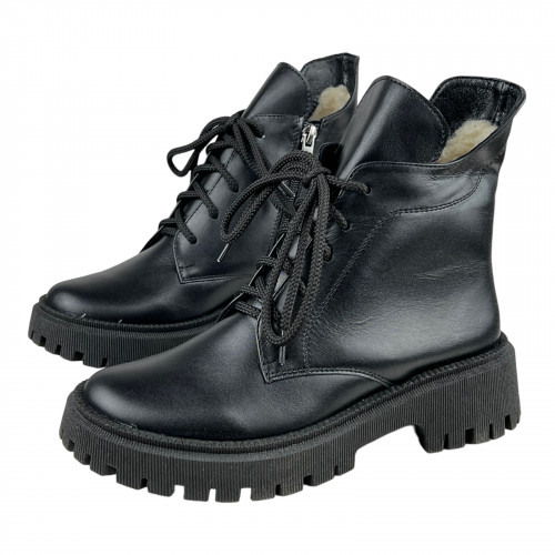 Ботинки Женские кожаные SPRINGER 05-2 черный