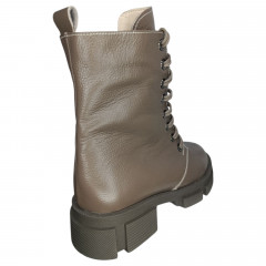 Ботинки Женские кожаные LONYS 20/2 С темно коричневый мех