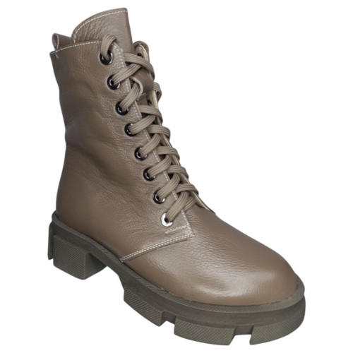 Ботинки Женские кожаные LONYS 20/2 С темно коричневый мех