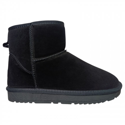 Угги чоловічі замшеві UGG H8854 чорний YKK хутро