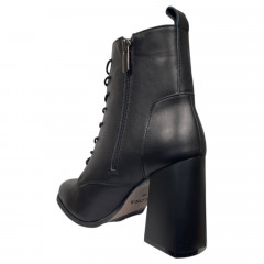 Черевии жіночі шкіряні каблук DIANA D-112/967 (c) чорні байка