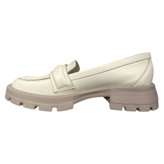 Лоферы женские кожаные ELVIX 028 бежевые