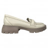 Лоферы женские кожаные ELVIX 028 бежевые