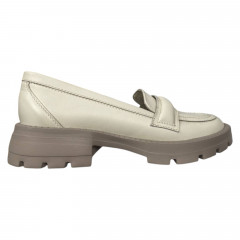 Лоферы женские кожаные ELVIX 028 бежевые
