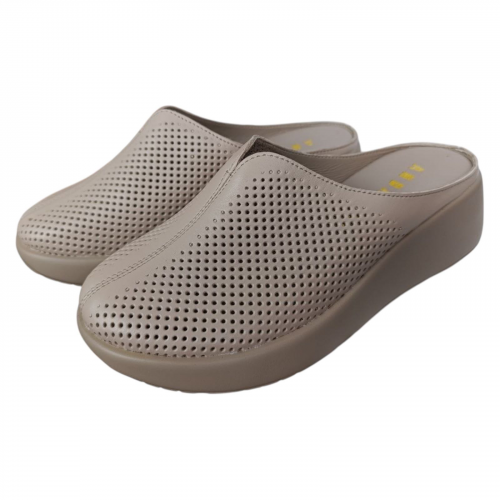 Шльопки жіночі шкіряні ANDALINI 125/1 07 бежеві