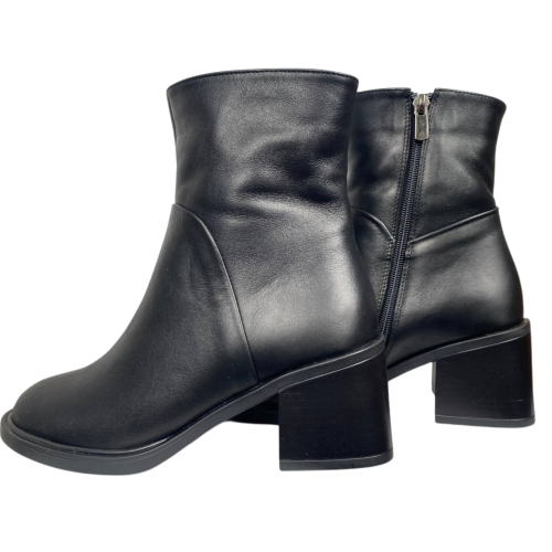 Черевики жіночі SCORPION 2525 чорні хутро каблук