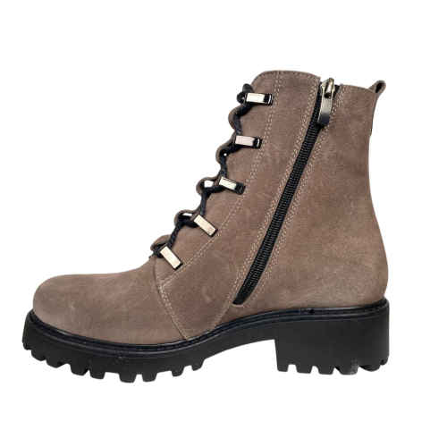 Черевики жіночі замшеві KATRIN 380 14 бежеві хутро