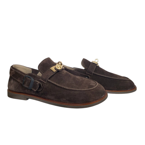 Лоферы женские замшевые MARCCO 1113 25 klogg-HS шоколад 