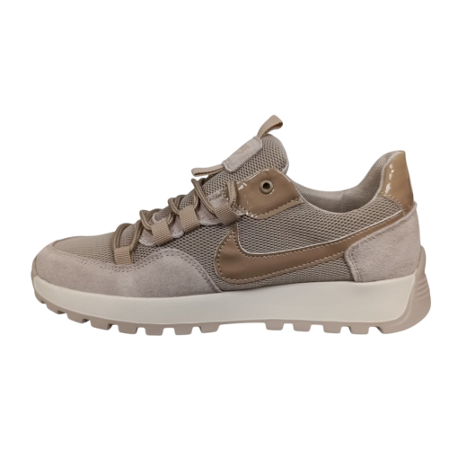 Кросівки жіночі текстильні NIKE 619 53 крем сєтка