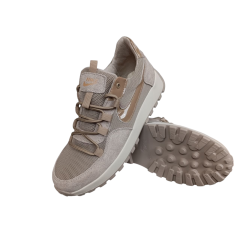 Кросівки жіночі текстильні NIKE 619 53 крем сєтка