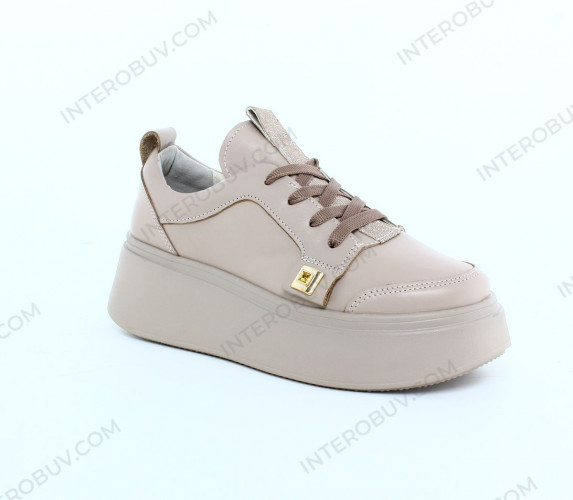 Кроссовки Женские кожаные VLADEKS 1175 капучино.