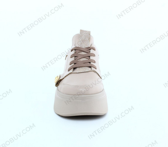 Кроссовки Женские кожаные VLADEKS 1175 капучино.