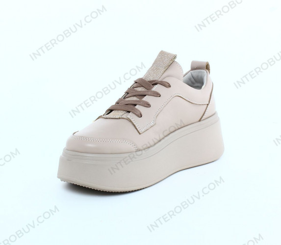 Кроссовки Женские кожаные VLADEKS 1175 капучино.
