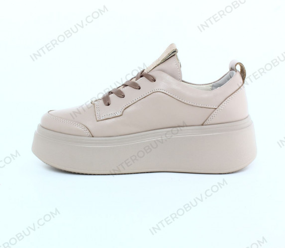 Кроссовки Женские кожаные VLADEKS 1175 капучино.