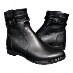 Черевики Жіночі шкіряні LONYS 10 чорний байка