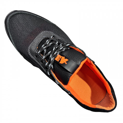 Кроссовки Мужские кожаные GULLIVER М17 48 оранжевая сетка