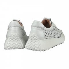 Кроссовки Женские кожаные MASIS In10 05 белый перфорация