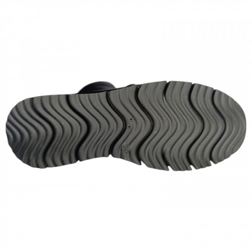 Чоботи жіночі шкіряні LONYS 65/2 чорний хутро