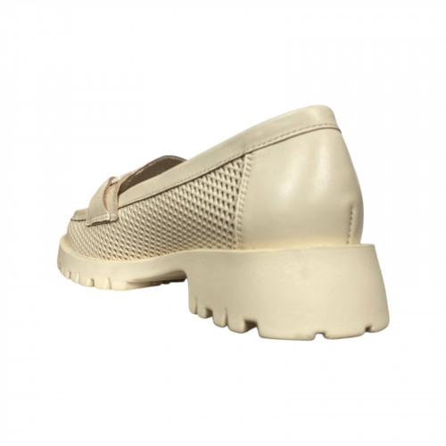 Лофери жіночі шкіряні ILONA 479/232 бежеві