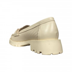 Лоферы женские кожаные ILONA 479/232 бежевые