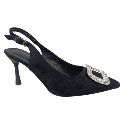 Босоніжкі жіночі замшеві ANKARA L9922-9 чорні