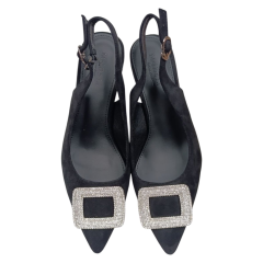 Босоніжкі жіночі замшеві ANKARA L9922-9 чорні