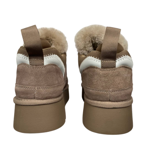 Угги жіночі замшеві HENGJI 275-3 сірі хутро