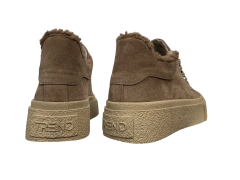 Черевики жіночі замшеві ILONA 564 87 LI капучино хутро