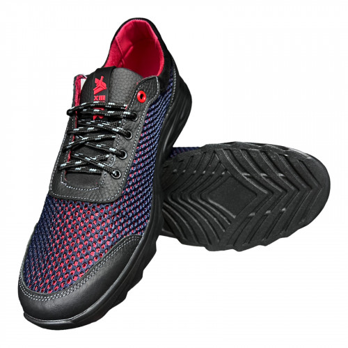 Кроссовки Мужские кожаные GULLIVER М17 09 синий сетка