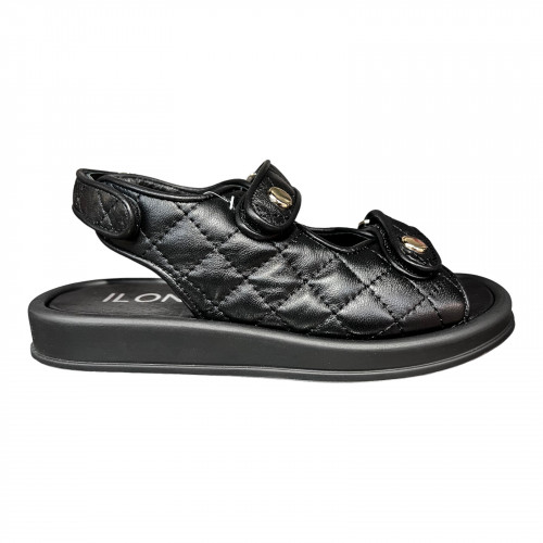 Босоніжки Жіночі шкіряні ILONA 201/113 чорний