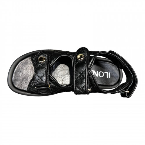 Босоніжки Жіночі шкіряні ILONA 201/113 чорний