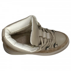 Черевики жіночі шкіряні LUSI 45 08 коричневий хутро