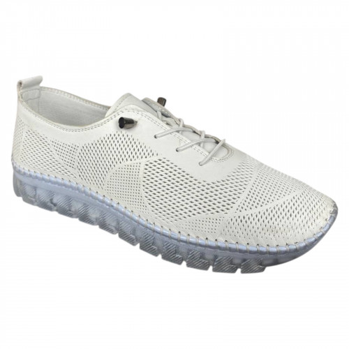 Мокасини жіночі шкіряні CANBERK 527 05 білі