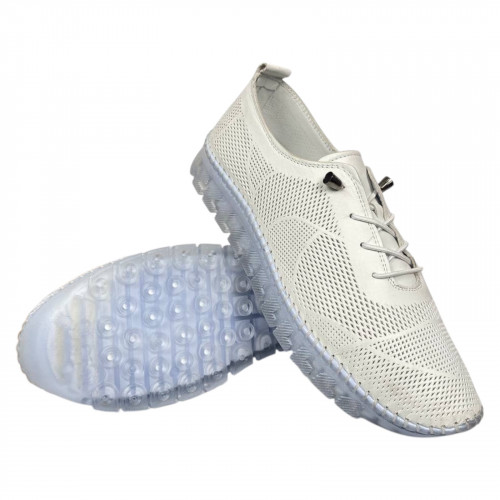 Мокасини жіночі шкіряні CANBERK 527 05 білі