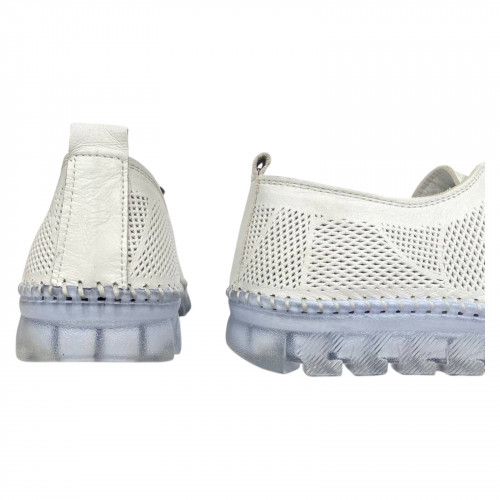 Мокасини жіночі шкіряні CANBERK 527 05 білі