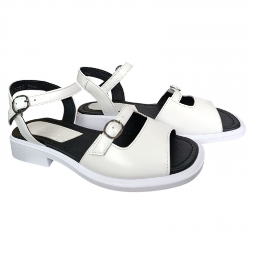 Босоножки Женские кожаные FOOT STEP 585 05 белые