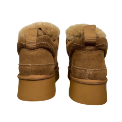Угги женские замшевые HENGJI 273-2-2 khaki мех